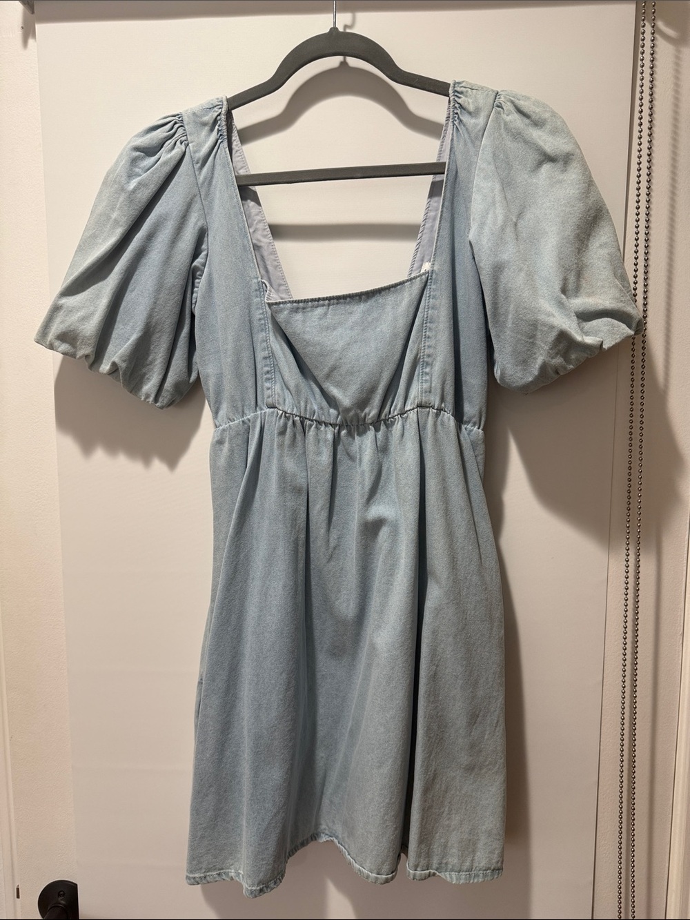 Show Me Your Mumu Light Blue Denim Mini Dress